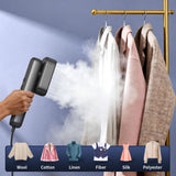 Dual Voltage Travel Garment Steamer Iron 2200W Portable Handheld Wrinkle Remover with Ceramic Plate