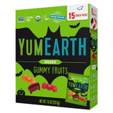YumEarth Organic Halloween Gummy Fruits – 15 Snack Packs, Allergy-Free & Non-GMO Fruit Candy (Strawberry, Cherry, Peach)