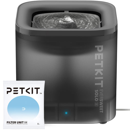 PETKIT Wireless Pump 3.0 Cat Water Fountain 3L – Ultra-Quiet 25dB Safety Separation Design (Grey)