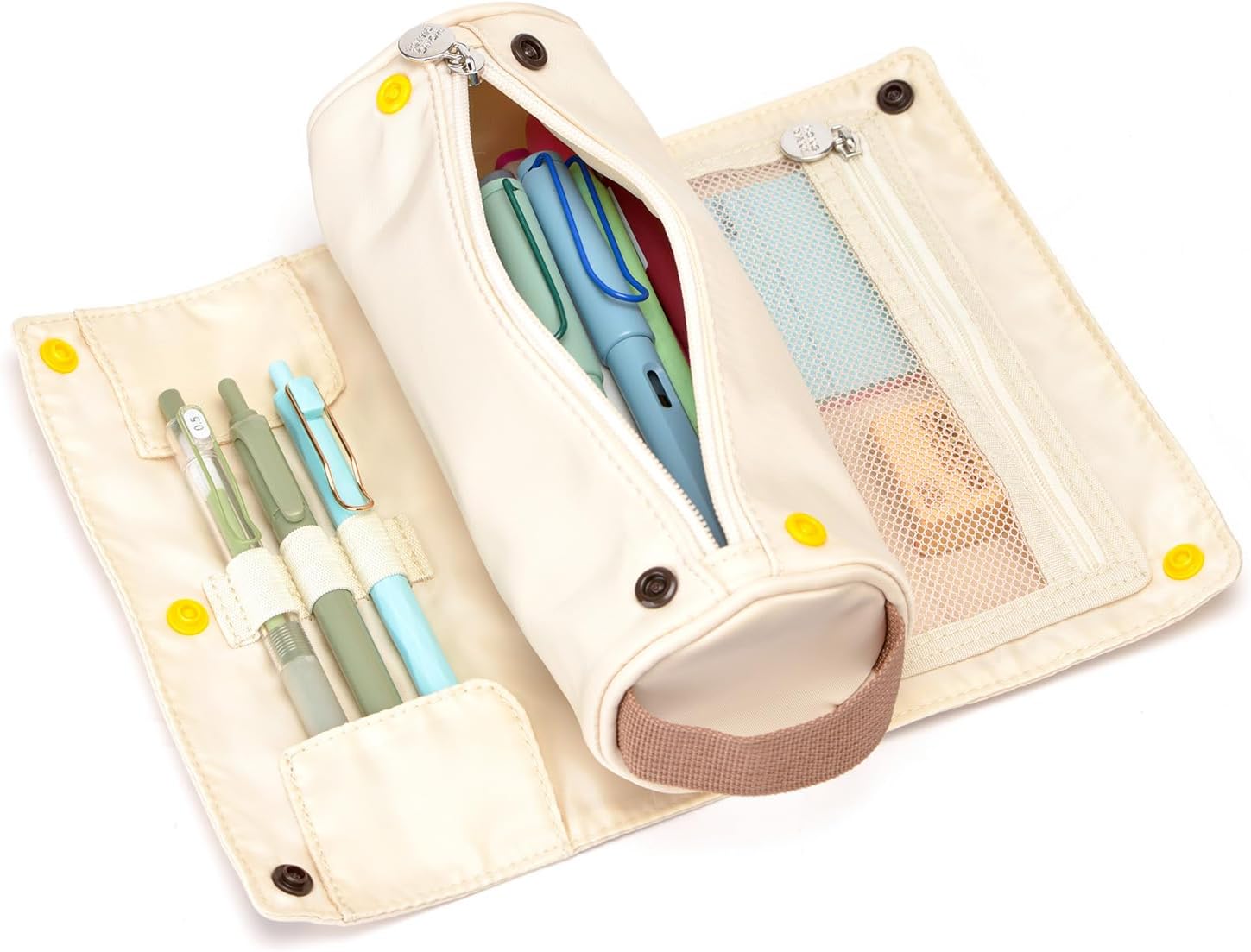 Green Roll-Up Large Capacity Pencil Case