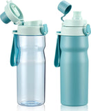 Kids Water Bottle Set – 17 oz Insulated Stainless Steel & 24 oz Leakproof Tritan Sports Bottle