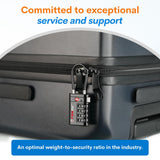 Forge Optimus TSA008 Cable Luggage Lock 2 Pack, Heavy Duty 4-Digit Combination Travel Security Lock with Open Alert Indicator