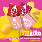 STARBURST FaveREDS Fruit Chews – 50 oz Resealable Party Bag (Strawberry, Fruit Punch, Watermelon & Cherry)