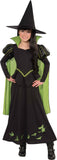 Kids Wicked Witch of the West Costume – Official Wizard of Oz Black & Green Dress with Cape & Hat 🖤💚