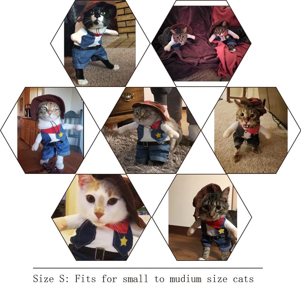 Funny Cowboy Dog Costume – Dark Blue Western Pet Outfit for Halloween & Parties