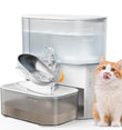 Cordless 3.5L Self-Cleaning Pet Water Fountain with Wastewater Separation & Stainless Steel Bowl