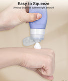 6 Pack Leakproof Travel Bottles – TSA Approved Refillable Silicone Toiletry Containers (3oz)