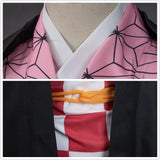 Pink Kimono Cosplay Outfit Set – Anime-Inspired Halloween Costume for Women 🎀✨