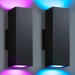 Smart RGB Outdoor Wall Light – Festive Color Changing Up & Down Sconce with Alexa