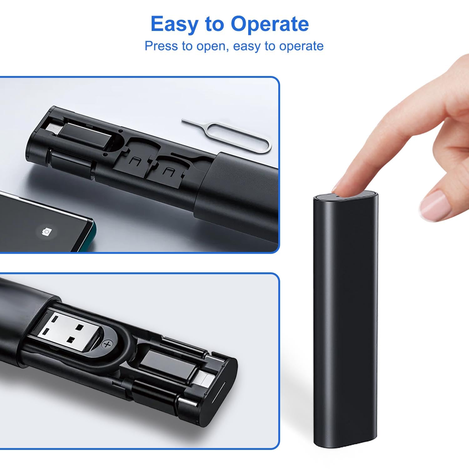 Multifunction USB Adapter Kit with 60W Fast Charging Cable – Travel Charging & Data Transfer Set