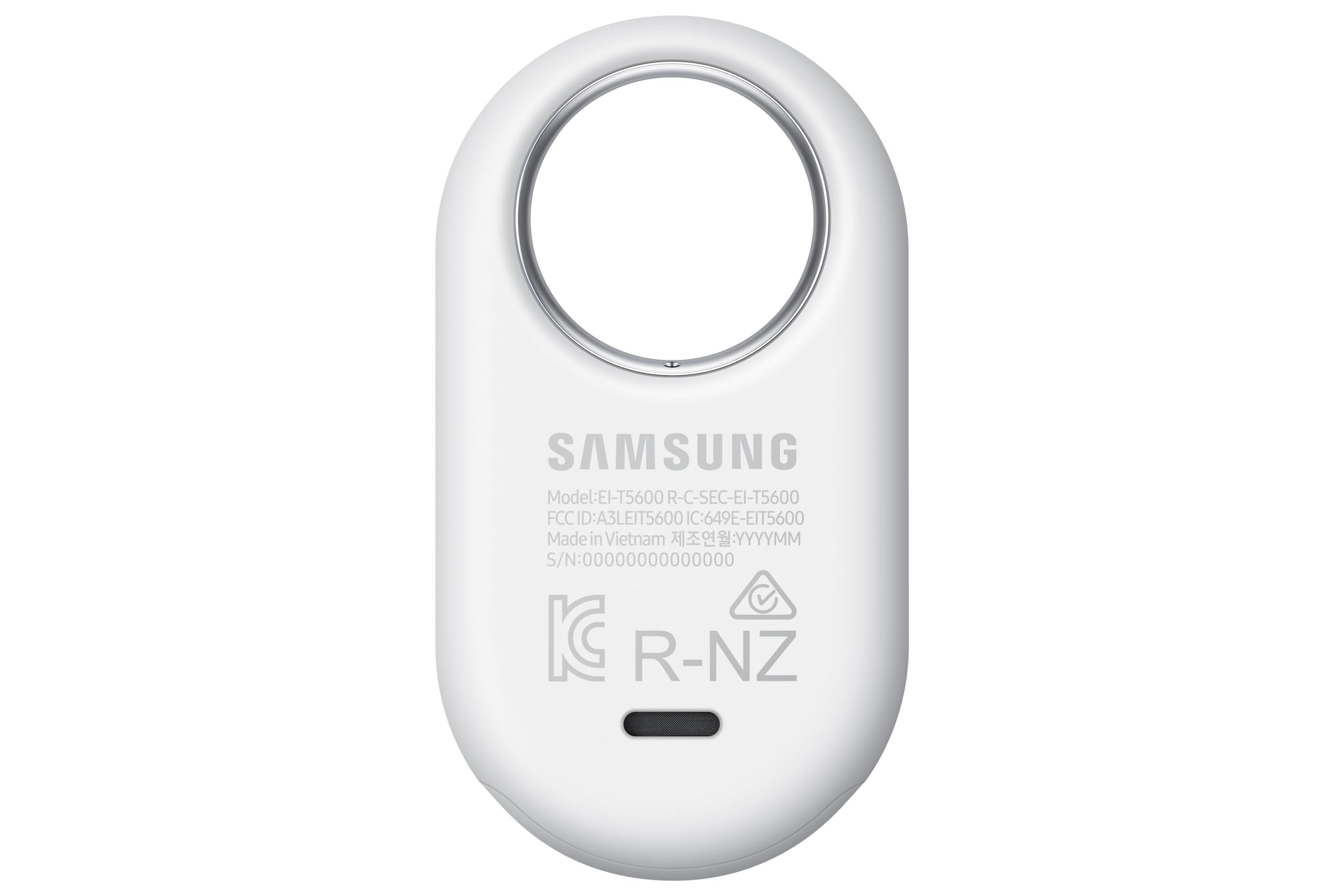 Samsung Galaxy SmartTag2 Bluetooth Tracker, SmartThings Find Compatible Item Locator with 500-Day Battery & Waterproof Design – White