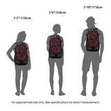 RICKYH Style School & Travel Backpack for Men & Women – Lightweight College Daypack with Laptop Sleeve (New Red)