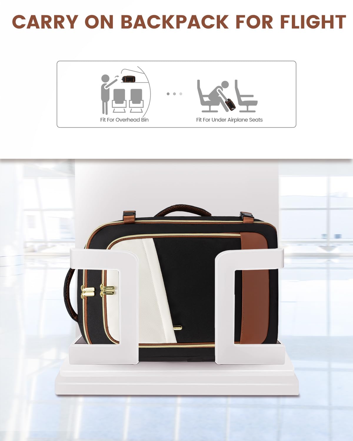 LOVEVOOK 40L Carry-On Travel Backpack for Women with Packing Cubes & Wet Bag – TSA Approved