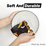 Artoid Mode Halloween Dish Towels – Set of 4 Black Kitchen Tea Towels (18x26") – Soft, Absorbent & Stylish Seasonal Décor