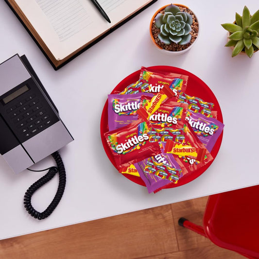 SKITTLES, STARBURST & LIFE SAVERS Fruity Candy Variety Pack – 135PCS Bulk Mix of Chewy & Hard Candies 🍬🍓🍋🎉