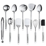 Stainless Steel Kitchen Utensil Set with 12 Cooking Tools & Storage Gift Box