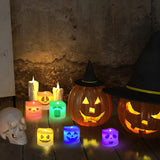 Halloween Flameless LED Candles – 12 Pack Color-Changing Lights with Remote Control for Spooky Home Decor
