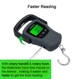 Digital Luggage Scale (110lb/50kg) – Portable Hanging Baggage Weight Scale with Backlit LCD Display for Travel & Suitcases