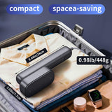 Dual Voltage Travel Garment Steamer Iron 2200W Portable Handheld Wrinkle Remover with Ceramic Plate