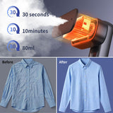 Dual Voltage Travel Garment Steamer Iron 2200W Portable Handheld Wrinkle Remover with Ceramic Plate