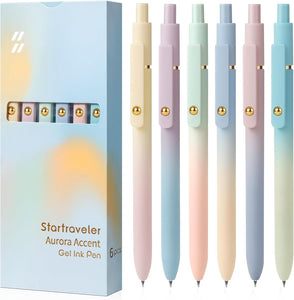 6PCS Gradient Black Ink