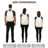 SUWASP Airline-Approved Large Travel Backpack with Laptop & Shoe Compartment – Beige