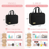 Hanging Travel Toiletry Bag Organizer – Waterproof Cosmetic & Makeup Storage Bag with Hook