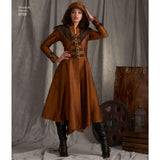 Simplicity 8769 Women’s Medieval Cosplay Coat Sewing Pattern – DIY Fantasy Queen of the North Costume