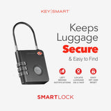 Smart TSA Luggage Lock with Apple Find My Tracking, GPS Locator Travel Padlock with Replaceable Battery