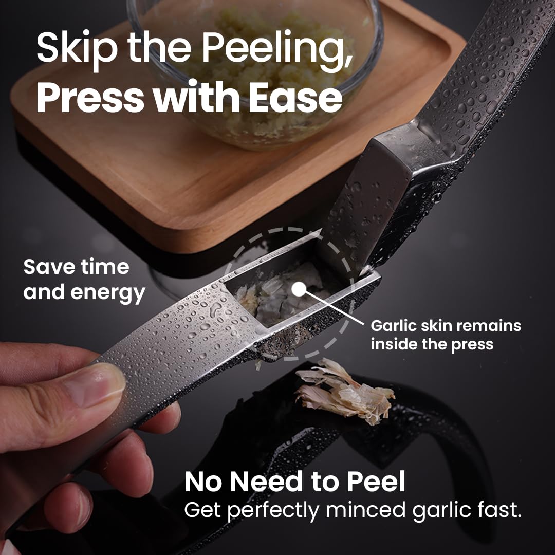 Fine Mince Ginger & Garlic Grater Crusher with Detachable Handle