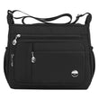 Mintegra Women’s Nylon Shoulder Handbag – Lightweight Multi-Pocket Crossbody Tote Bag (Black)