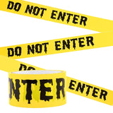 Halloween Caution Tape – 82ft “Caution” & “Do Not Enter” Yellow Roll for Haunted House & Party Decor