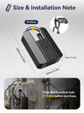 Heavy Duty Fingerprint Smart Padlock with TTLock App Control, IP67 Waterproof Biometric Lock with Type-C Rechargeable Battery