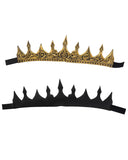 Gold Royal King Crown – Adjustable Foam Crown for Halloween, Cosplay & Medieval Costumes 👑✨
