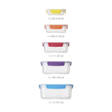 Nesting Food Storage Containers with Lockable Lids – 10-Piece Airtight BPA-Free Set (Multi-Color)