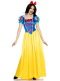 Classic Snow White Costume for Women – 3-Piece Princess Dress Set with Bow Headband 🍎✨