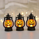 Handheld Pumpkin Lantern Lights – 3 Pack Portable Halloween Pumpkin Lamps (Battery Operated)