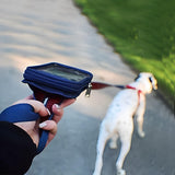 Soggy Doggy Waterproof Dog Leash with Touchscreen Phone Pocket – 5ft Nylon Lead (Blue/Navy)