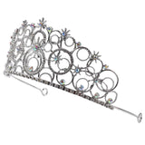 Silver Glinda Bubble Crown – Adjustable Rhinestone Headpiece for Cosplay & Special Occasions 👑✨