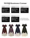 Blue 3-Piece Renaissance Pirate Costume Set – Medieval Steampunk Dress with Corset Vest & High-Low Skirt