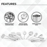 10-Piece Stainless Steel Kitchen Tool Set – Heavy Duty, Dishwasher Safe & Durable