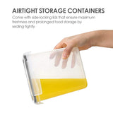 32-Piece Airtight Pantry Storage Containers Set – Stackable BPA-Free Canisters with Reusable Labels (Clear/Black)
