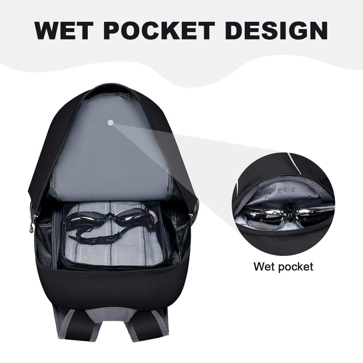 MIYCOO Ultra Lightweight Packable Backpack 35L – Waterproof Foldable Travel & Hiking Daypack – Black