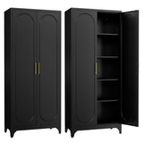 Tall Steel Storage Cabinet with Adjustable Shelves – Heavy-Duty Pantry & Utility Organizer for Home and Garage