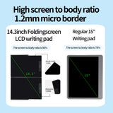Bezel-Less Green LCD Writing Tablet – Ultra Slim Pocket Digital Notepad