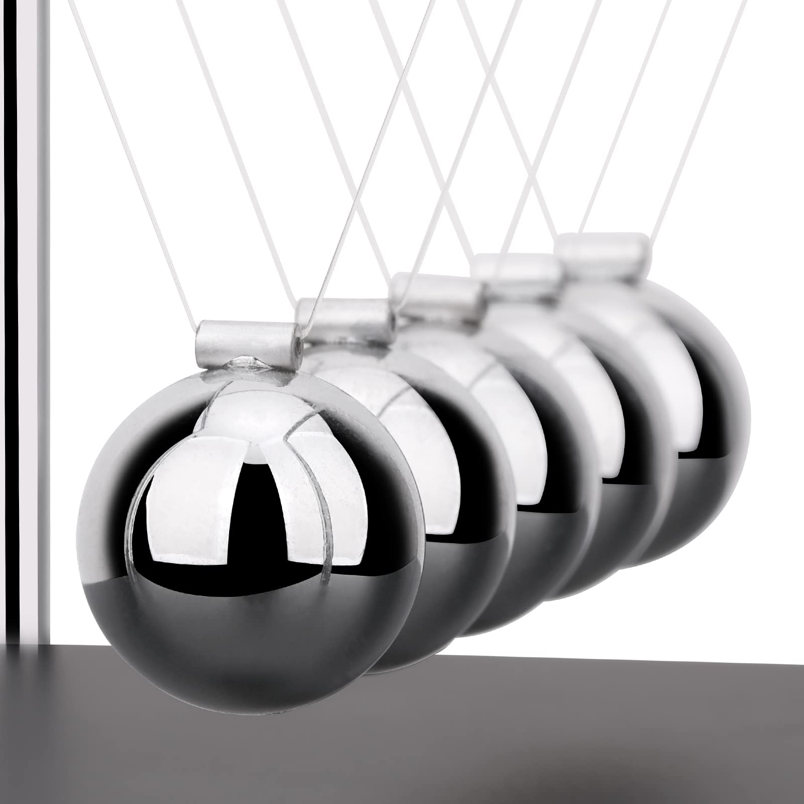 QLKUNLA Newton’s Cradle Kinetic Balance Balls Desk Toy Physics Motion Display Decorative Science Gadget