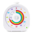 Rainbow Visual Timer with Magnetic Stand, Silent Rechargeable Countdown & Pomodoro Mode (60 Min / 12H) for Kids, Classroom & Focus Training – White