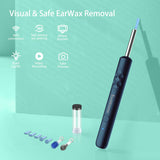 Smart HD Ear Wax Removal Tool with Wireless Camera & LED Illumination – Rechargeable Visual Ear Cleaner for Safe and Precise Ear Care (Blue Edition)