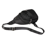 Evancary Compact Anti-Theft Sling Bag for Men & Women – Water-Resistant Crossbody Daypack (Black)