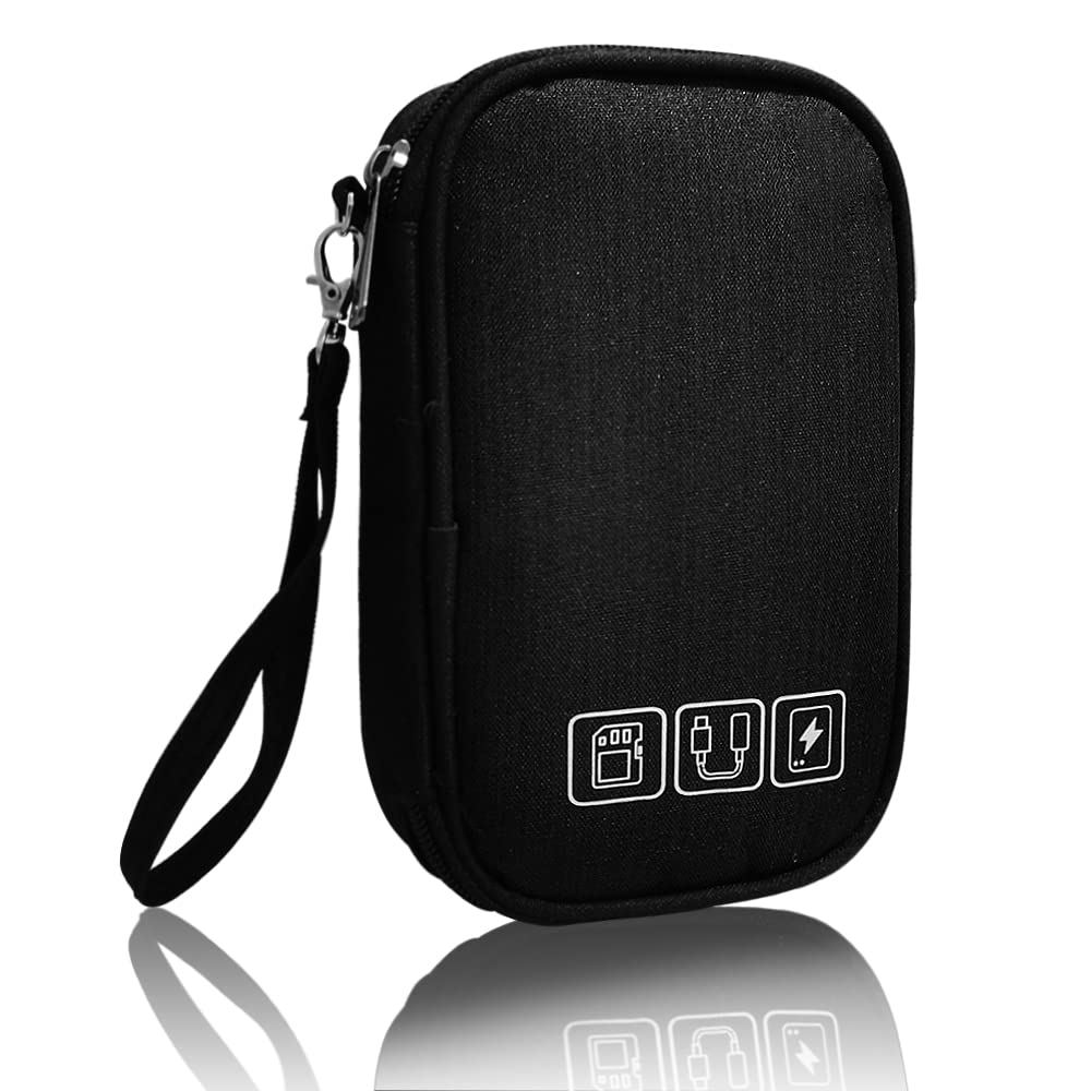 Portable Electronics Organizer Travel Case – Cable & Gadget Storage Bag for Chargers, USB Cords, Hard Drives & Tech Accessories